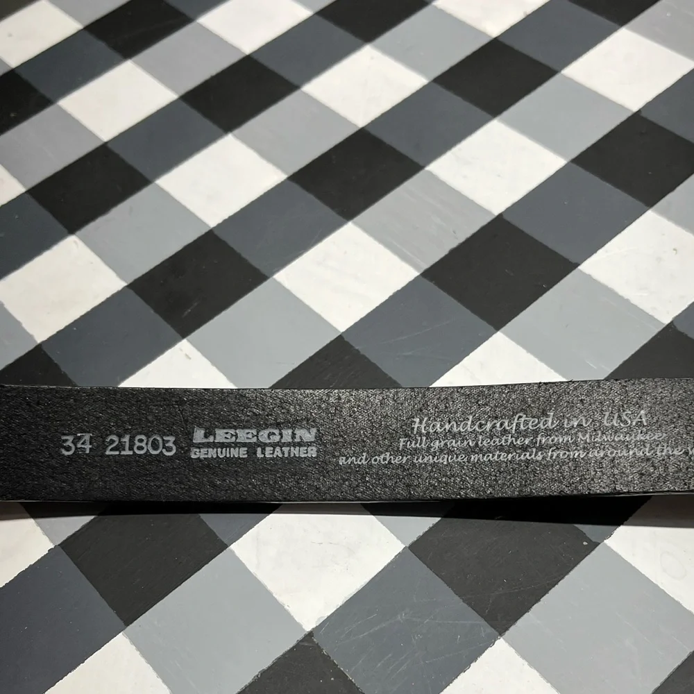 LEEGIN Black Leather BELT